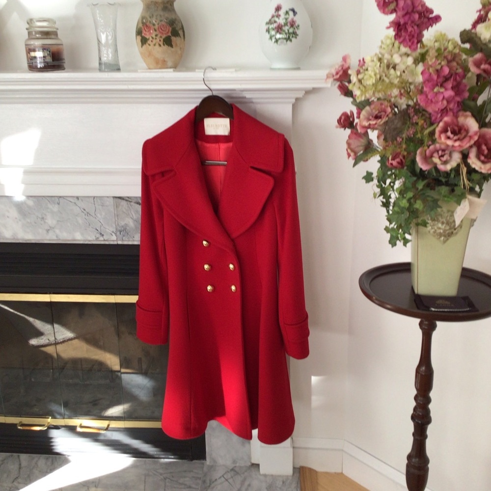 Fleurette loro piana double breasted coat 100% wool